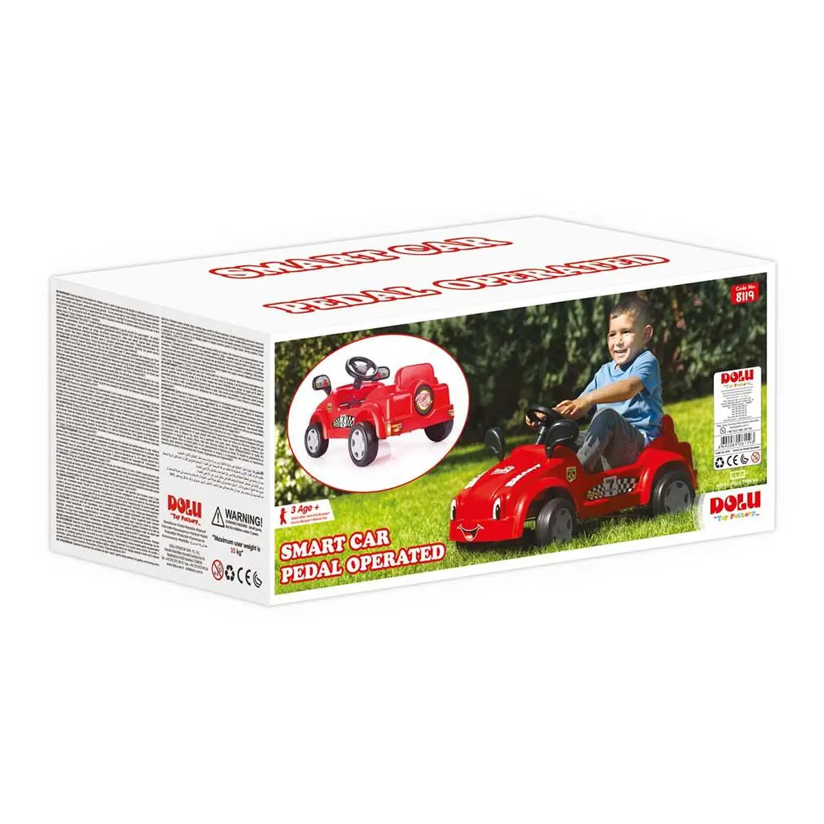 Masina Smart cu pedale rosie DOLU 3 ani+ [2]