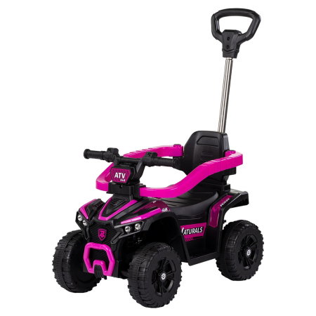 La plimbare - Masinuta de impins Chipolino ATV cu maner, Pink 3 ani