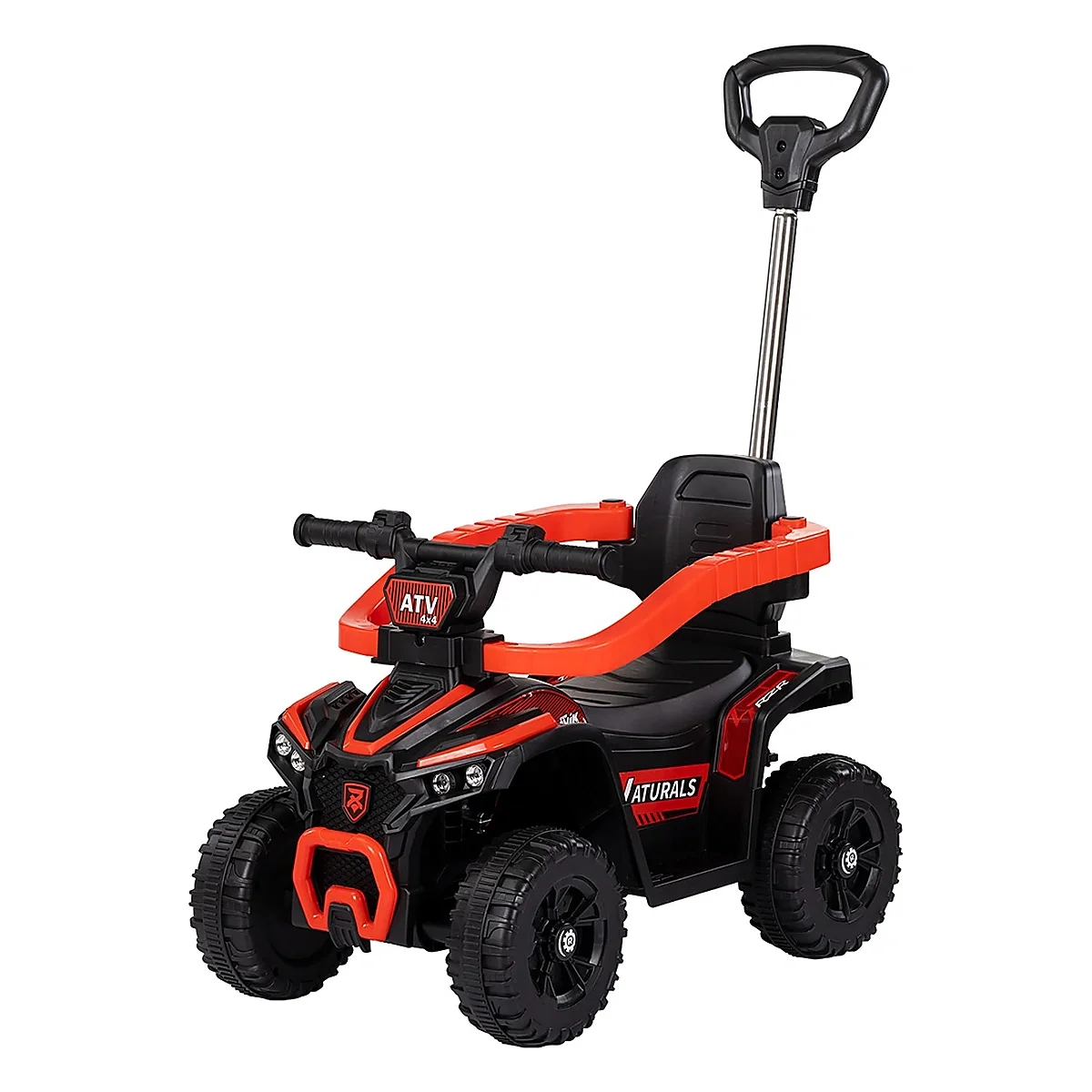 Masinute de impins pentru copii - Masinuta de impins Chipolino ATV cu maner, Red 3 ani