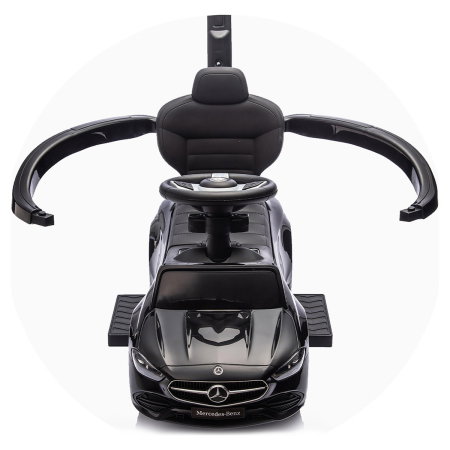 Masinuta de impins Chipolino Mercedes Benz C-Class cu maner, Black [14]