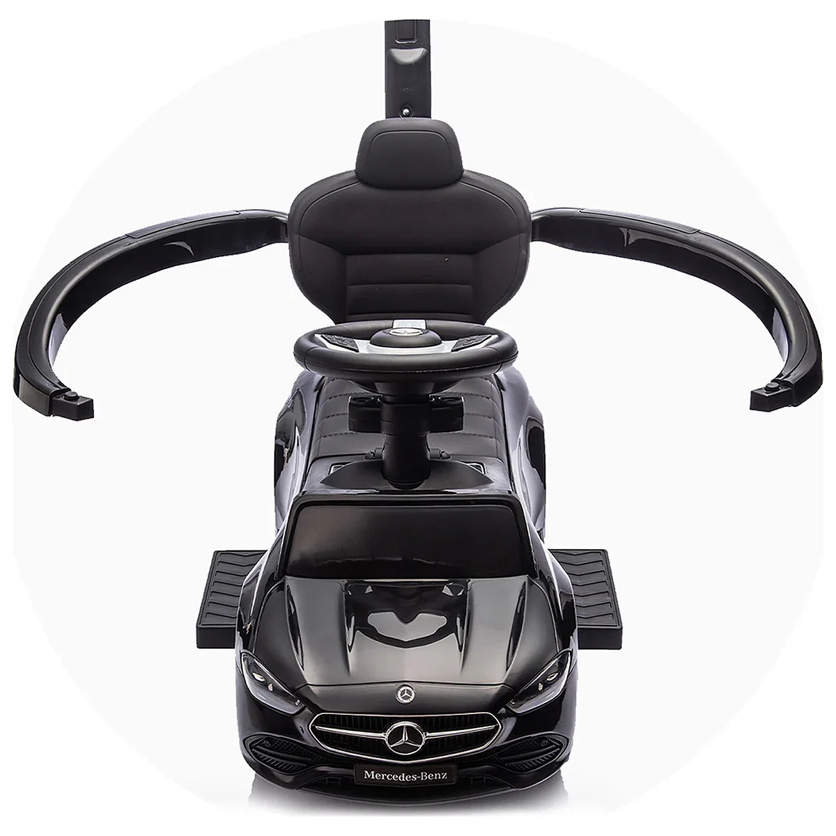 Masinuta de impins Chipolino Mercedes Benz C-Class cu maner, Black [11]