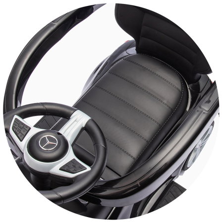 Masinuta de impins Chipolino Mercedes Benz C-Class cu maner, Black [10]
