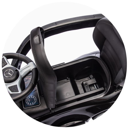 Masinuta de impins Chipolino Mercedes Benz C-Class cu maner, Black [17]