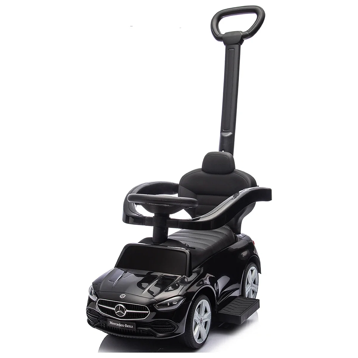 Masinuta de impins Chipolino Mercedes Benz C-Class cu maner, Black [5]