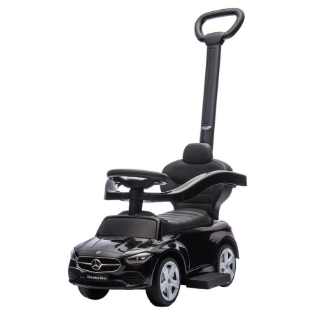 La plimbare - Masinuta de impins Chipolino Mercedes Benz C-Class cu maner, Black