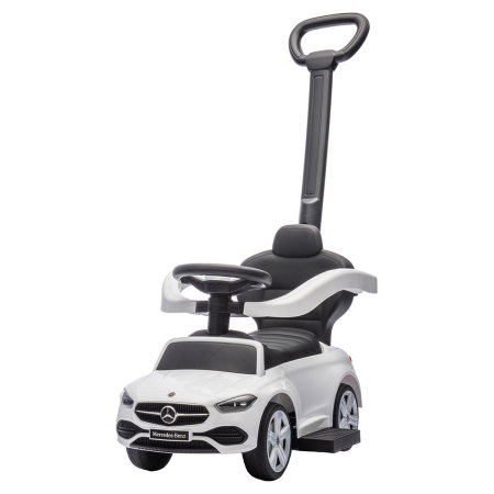 Masinute de impins pentru copii - Masinuta de impins Chipolino Mercedes Benz C-Class cu maner, White