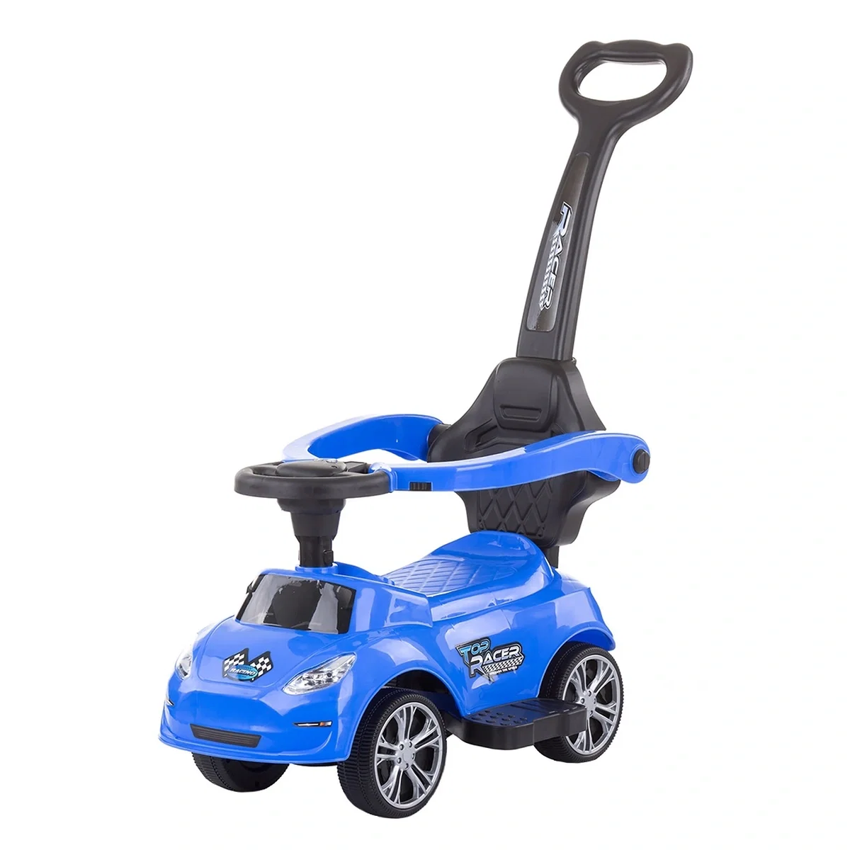 Masinute de impins pentru copii - Masinuta de impins Chipolino Turbo blue cu maner 3 ani