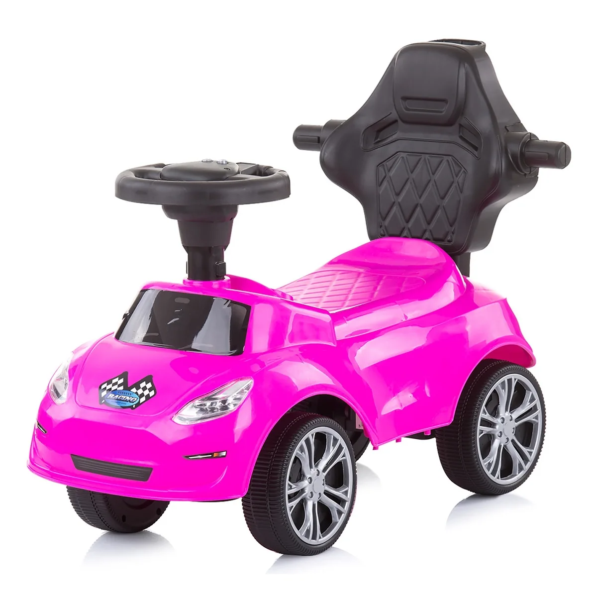 Masinuta de impins Chipolino Turbo pink cu maner 3 ani [1]