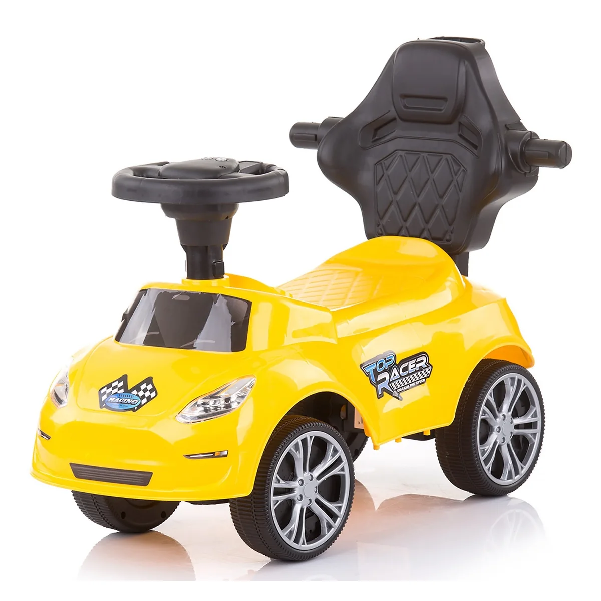Masinuta de impins Chipolino Turbo yellow cu maner 3 ani [1]