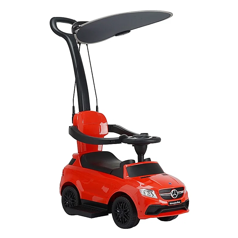 Masinuta de impins Mercedes AMG GLE 63 - red, cu maner si copertina Chipolino 2 ani [4]