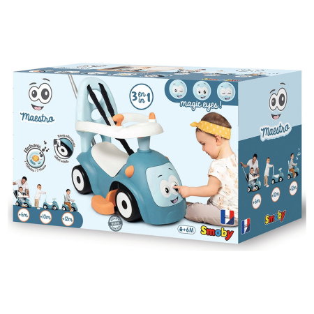 Masinuta de impins Smoby Maestro blue 36 luni [5]
