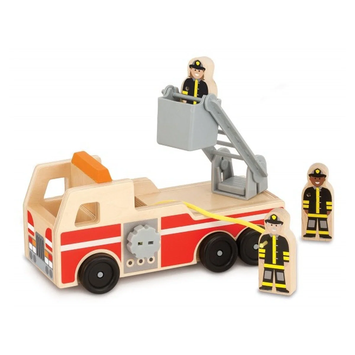 Jucarii din lemn - Masinuta de pompieri din lemn Melissa & Doug