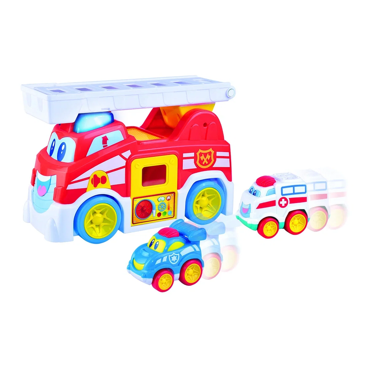 Masinute si camioane - Masinuta de pompieri - Vroom Vroom Little Learner 12 luni+