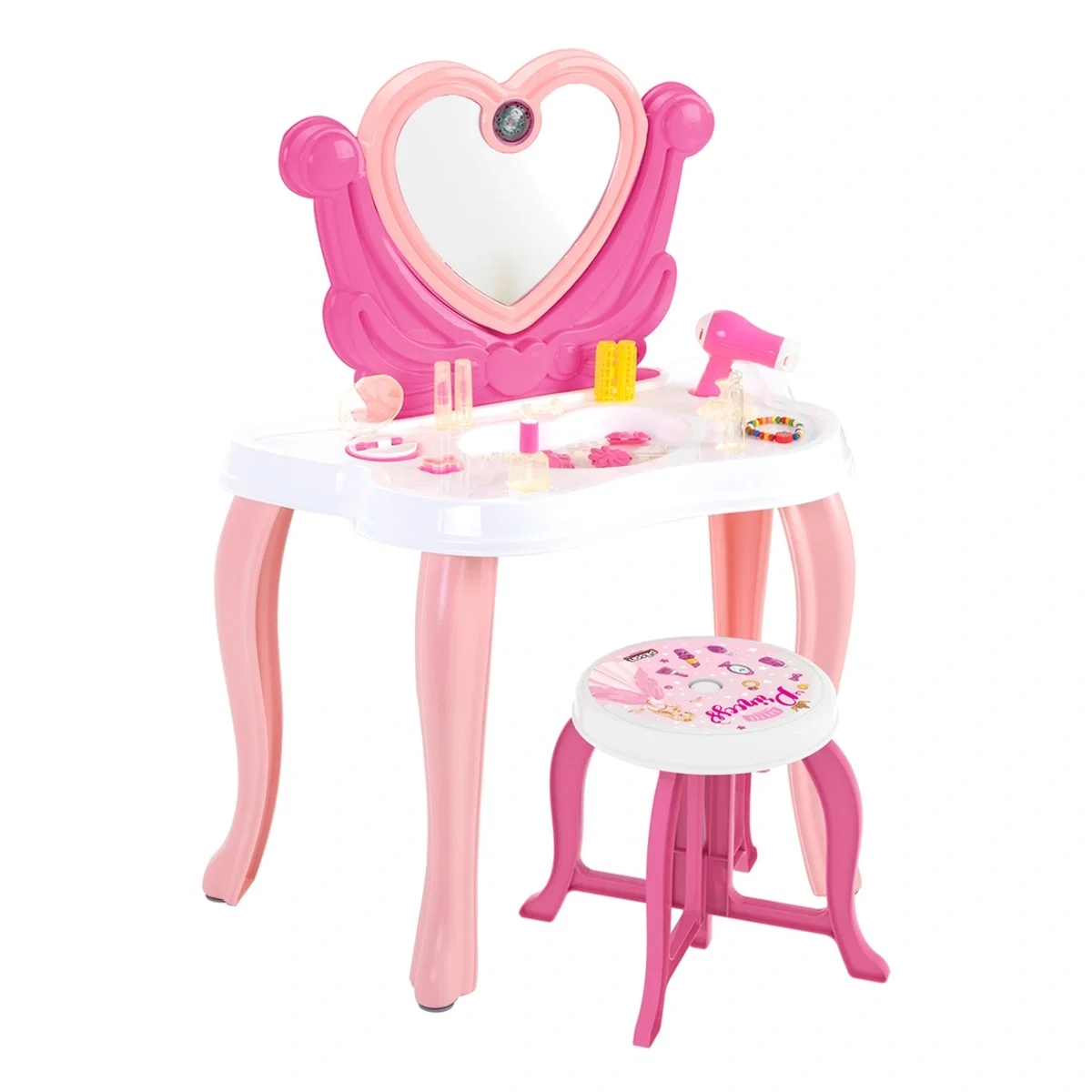 Jucarii de rol - Masuta de machiaj de jucarie, Hearth pink - Pilsan 3 ani +