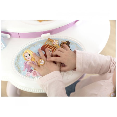Masuta de machiaj Disney Princess 2 in 1 roz cu accesorii Smoby 3 ani [4]