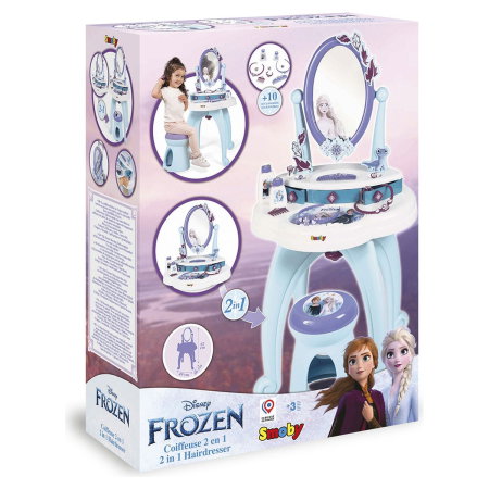 Masuta de machiaj Frozen Hairdresser 2 in 1 - Smoby 3 ani + [5]