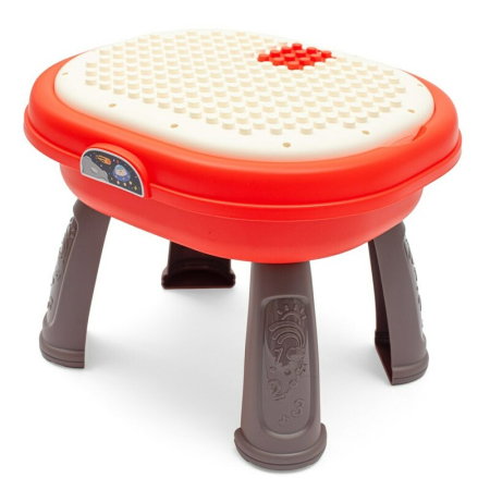 Masuta interactiva, Baby Mix, 2 in 1 pentru bebelusi, Cu lumini si sunete, Partea reversibila pentru Lego Duplo 12 luni+ [2]