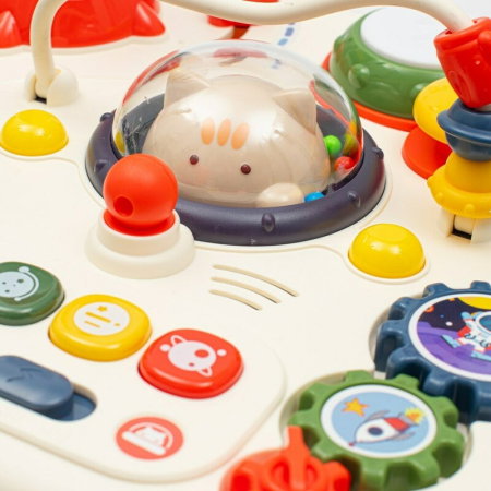 Masuta interactiva, Baby Mix, 2 in 1 pentru bebelusi, Cu lumini si sunete, Partea reversibila pentru Lego Duplo 12 luni+ [7]