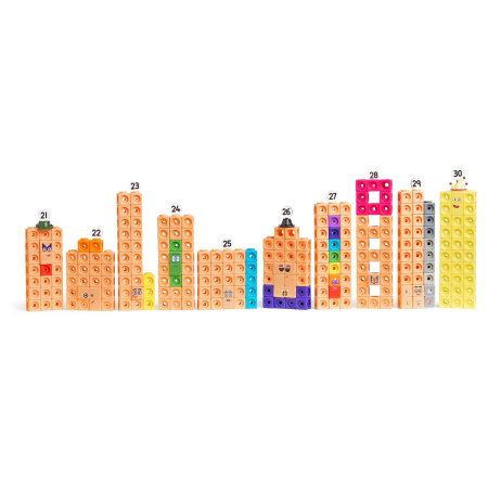 MathLink®Cubes Numberblocks in engleza Set de activitati de la 21 - 30 [5]