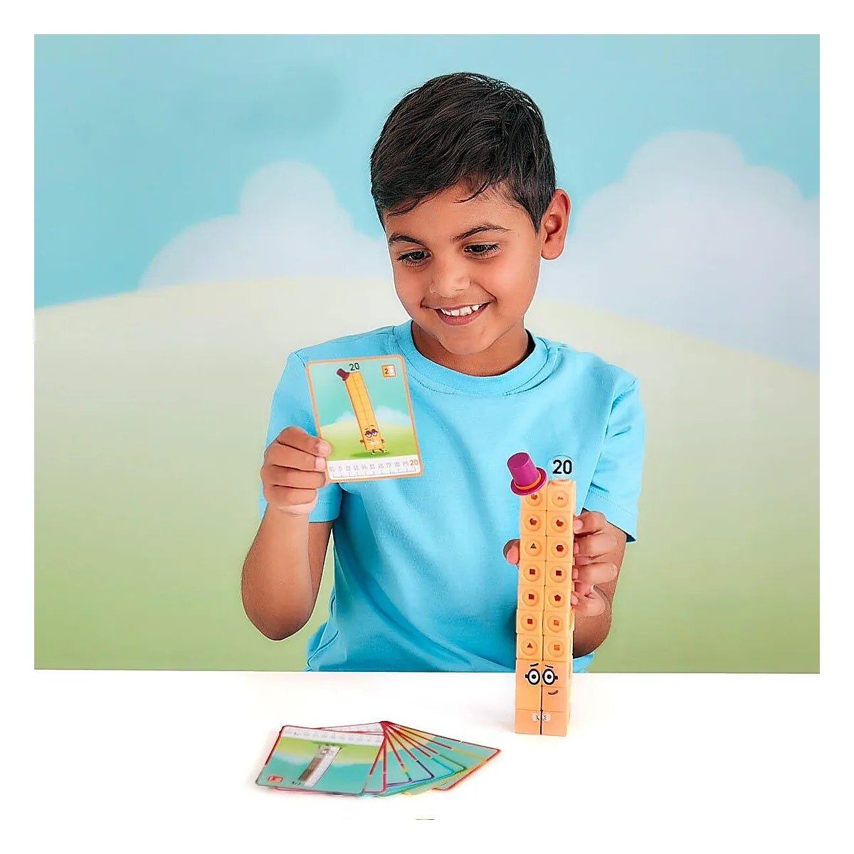 MathLink®Cubes Numberblocks in romana - Set de activitati de la 11 - 20 Learning Resources 7 ani [7]