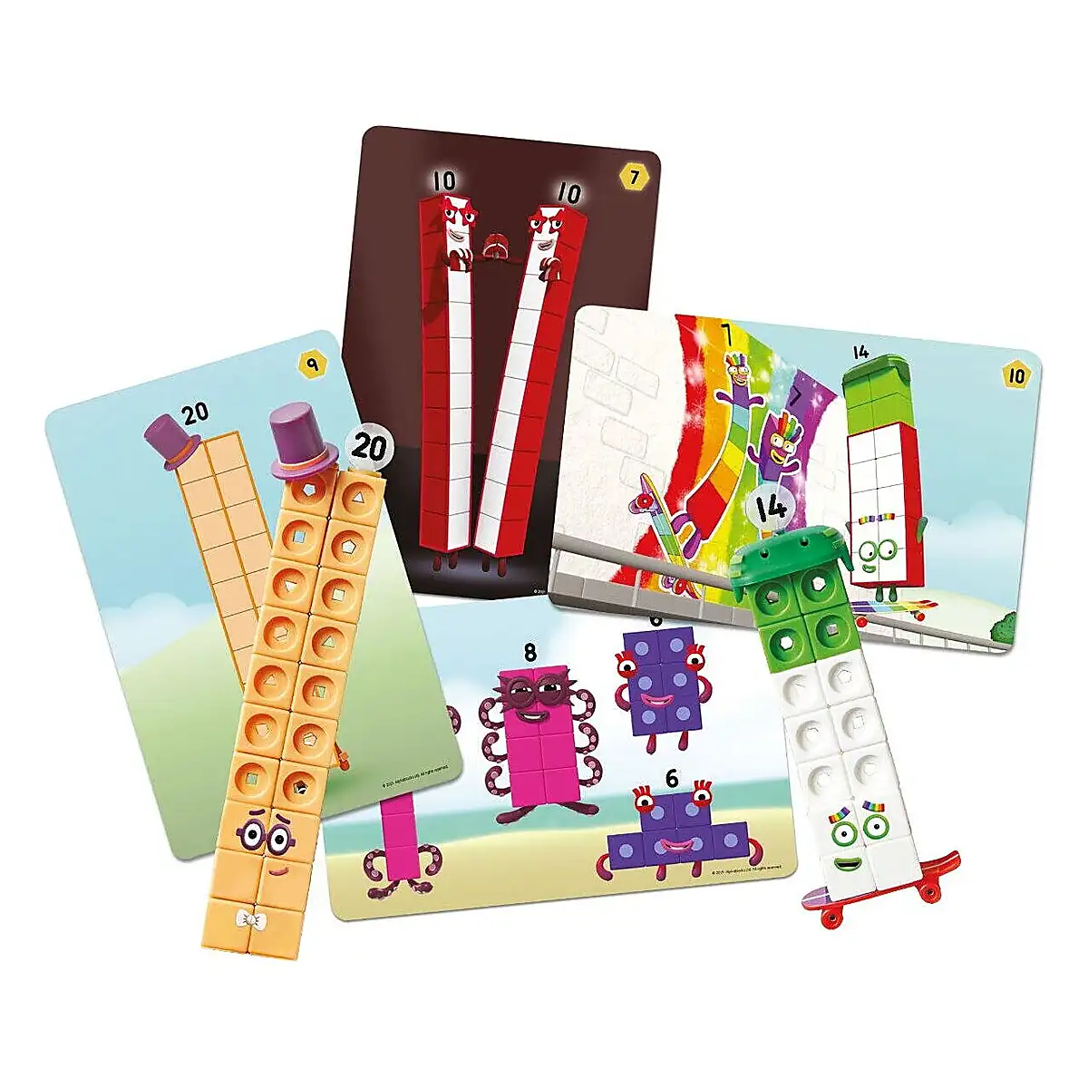 MathLink®Cubes Numberblocks in romana - Set de activitati de la 11 - 20 Learning Resources 7 ani [3]