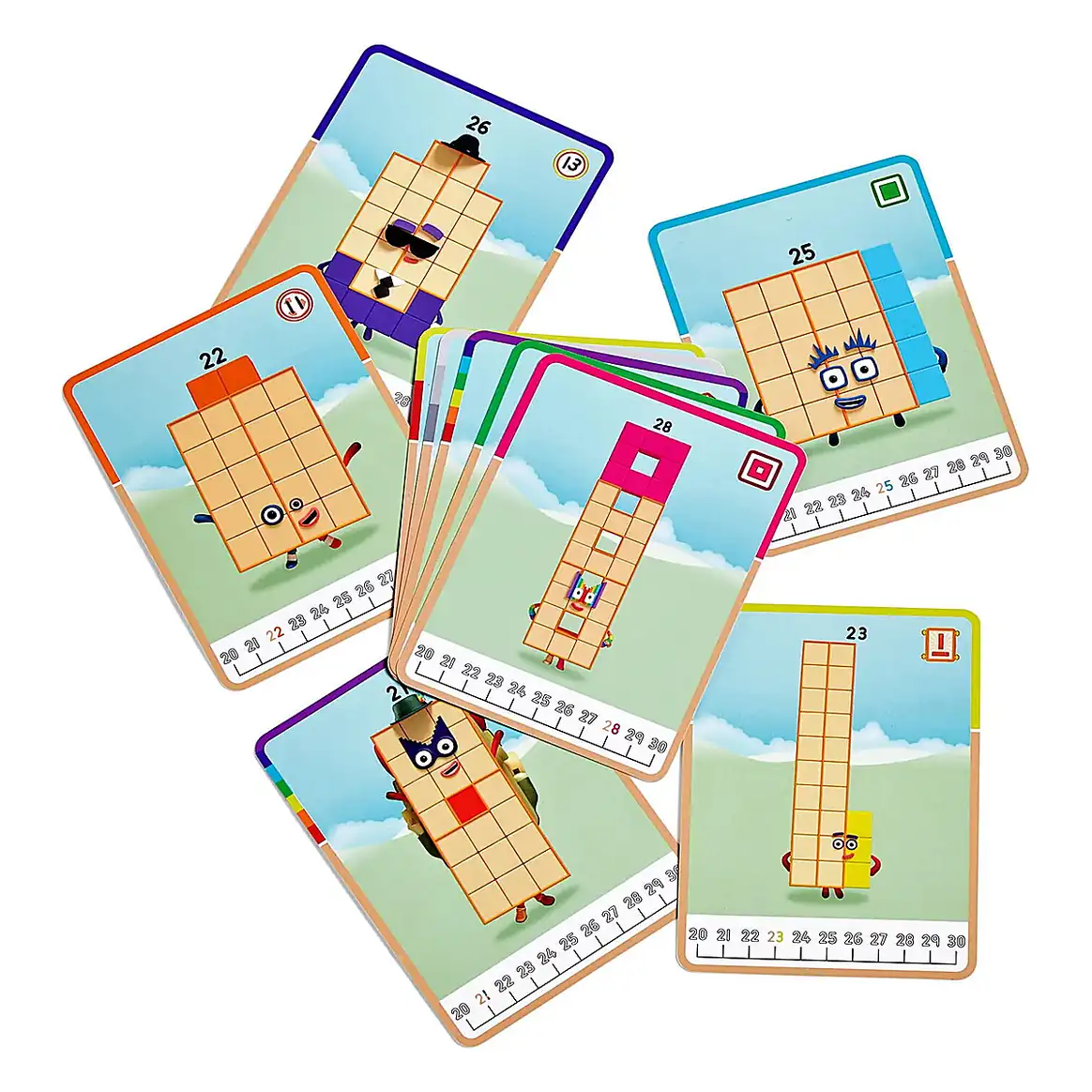 MathLink®Cubes Numberblocks in romana Set de activitati de la 21 - 30 Hand2Mind 3 ani+ [6]
