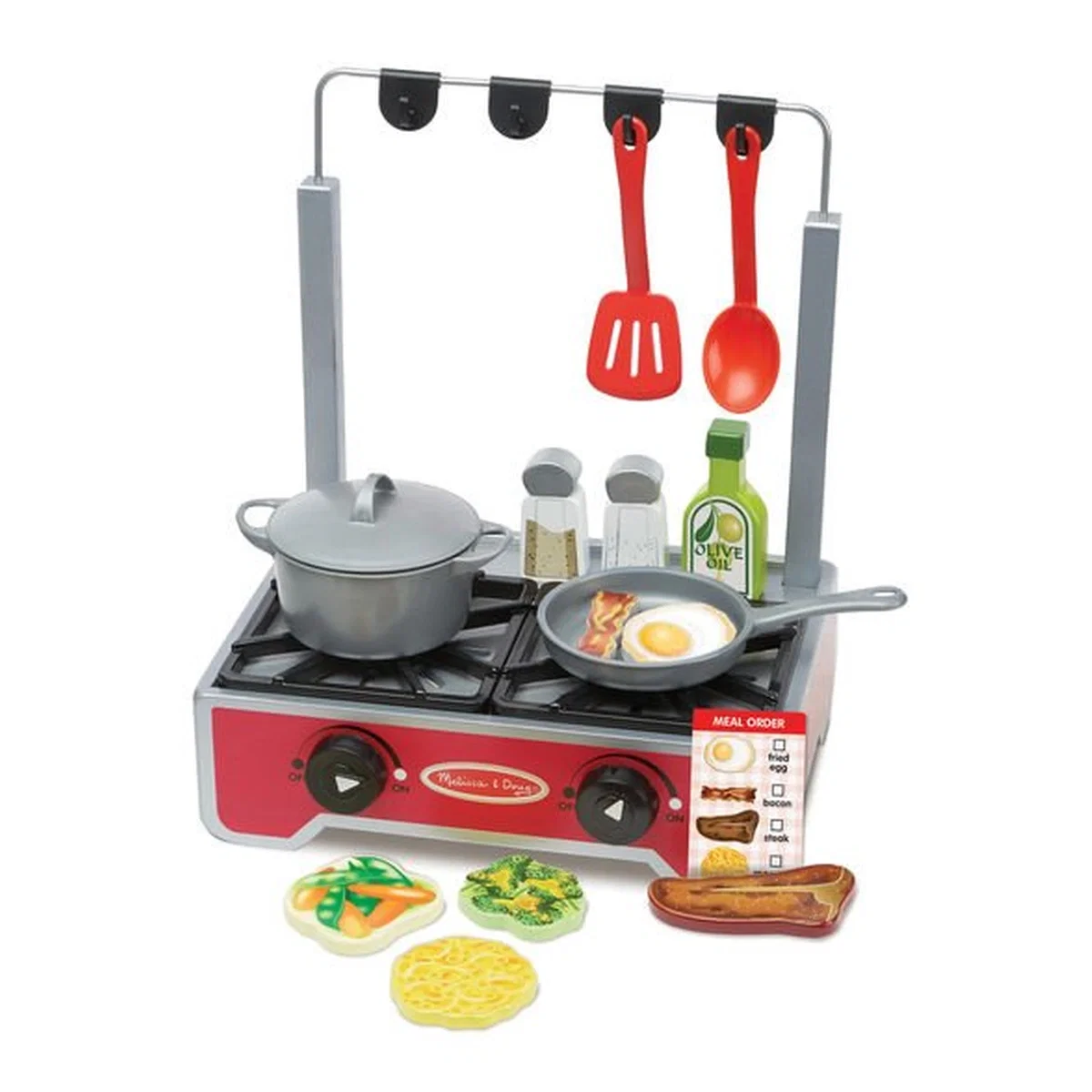 Bucatarii si supermarket - Miniaragaz de joaca din lemn - Melissa & Doug 2 ani