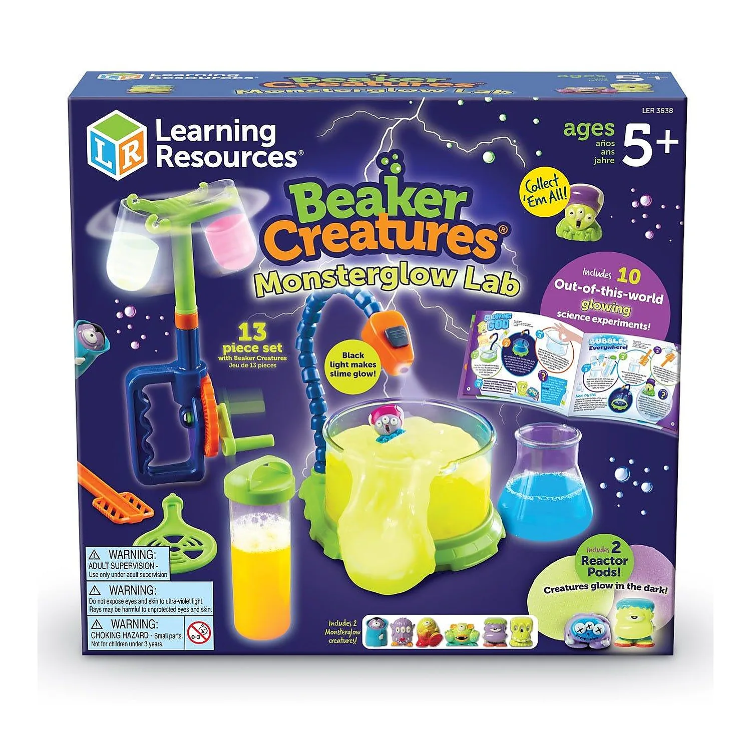 Jucarii - Monstruletii din laborator - Experimente stralucitoare Learning Resources 5 ani+