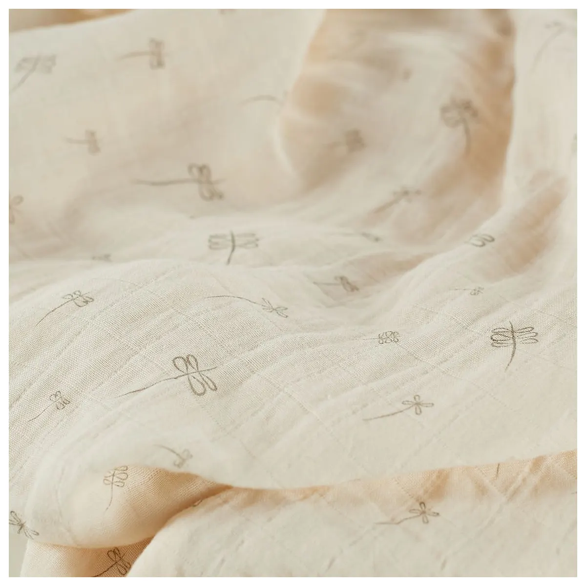 Muselina multifunctionala ONINO SNUGGLE.me, bumbac 100% organic, 120 x 120 cm, Pure Life [2]