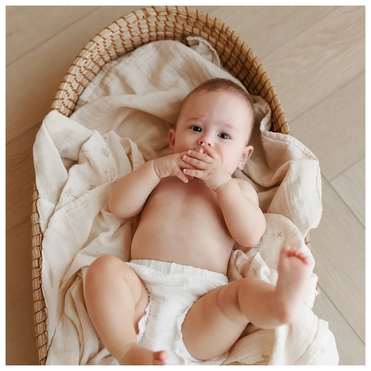 Muselina multifunctionala ONINO SNUGGLE.me, bumbac 100% organic, 120 x 120 cm, Pure Life [12]
