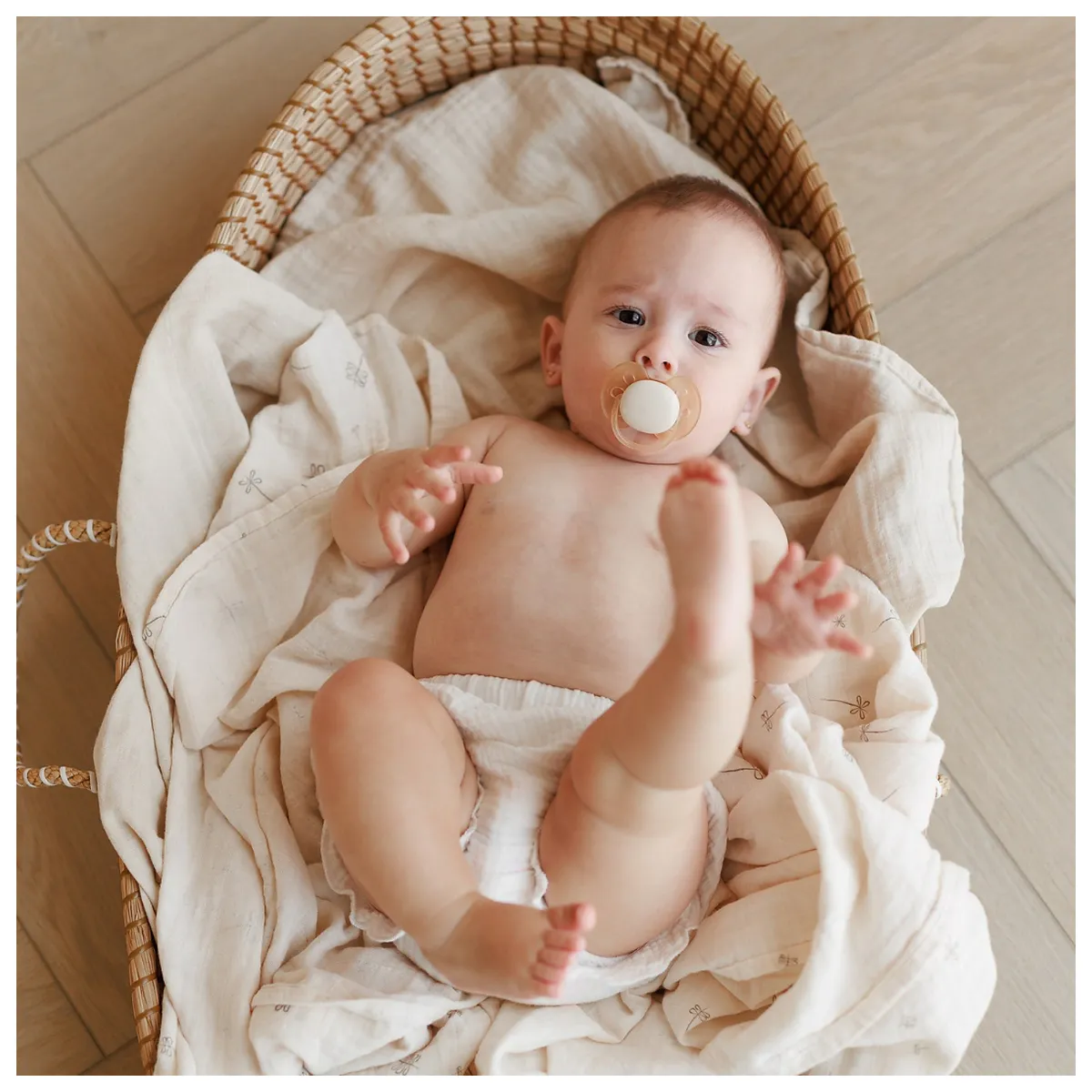 Muselina multifunctionala ONINO SNUGGLE.me, bumbac 100% organic, 120 x 120 cm, Pure Life [11]