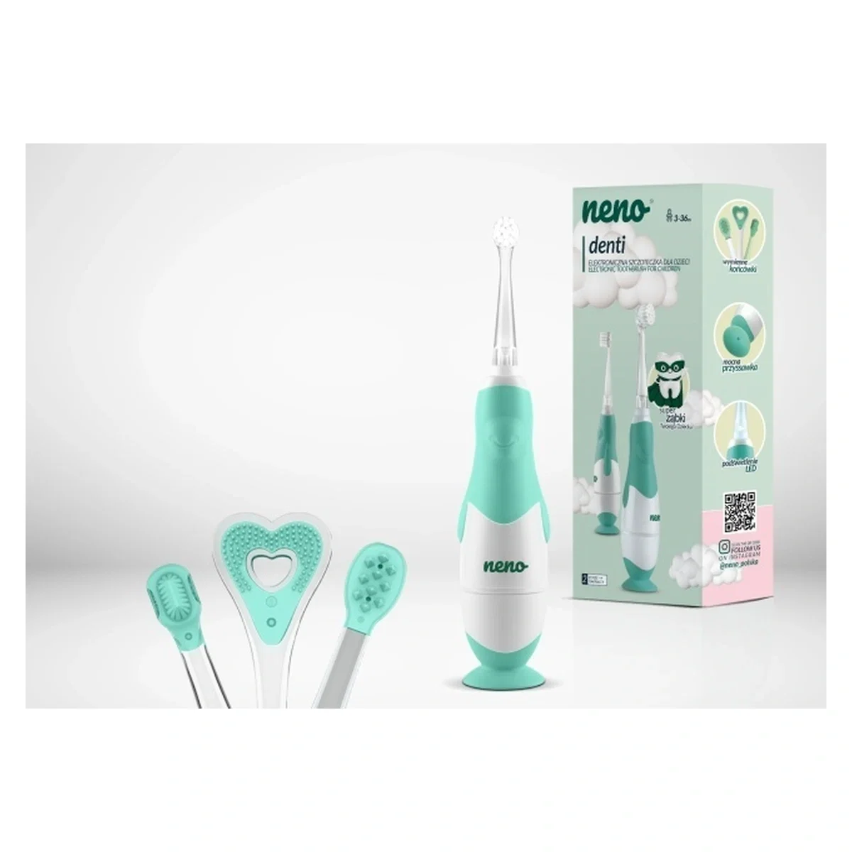 Igiena dentara - Neno Denti Mint - periuță de dinți electrică de la 3 la 36 luni