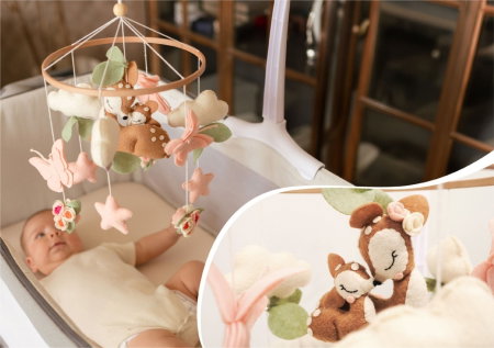 Neno Rosi - carusel pentru pătuț cu braț de prindere [5]