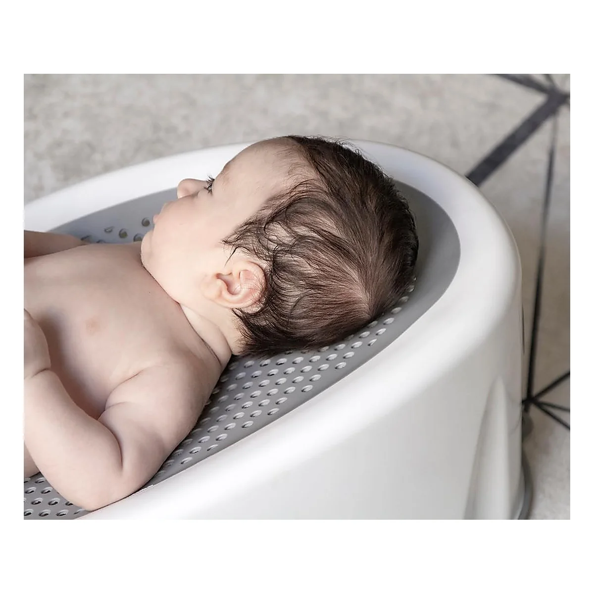 Noul suport pentru baie Soft Basic Alb BabyJem 0 luni [1]