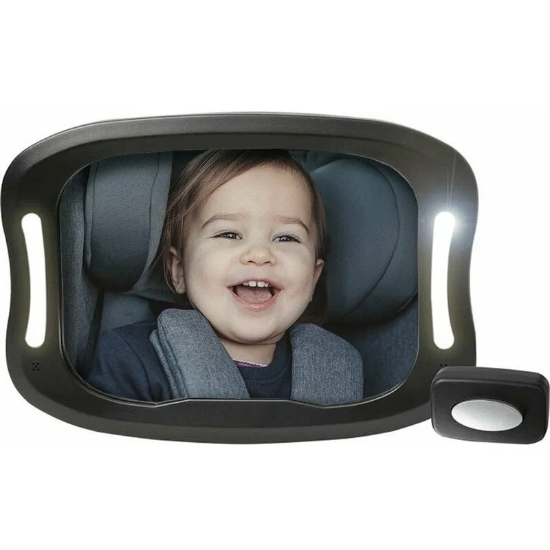 Oglinda auto, FreeON, Pentru masina, Cu iluminare LED, Include telecomanda, 28x21 cm, Black [3]