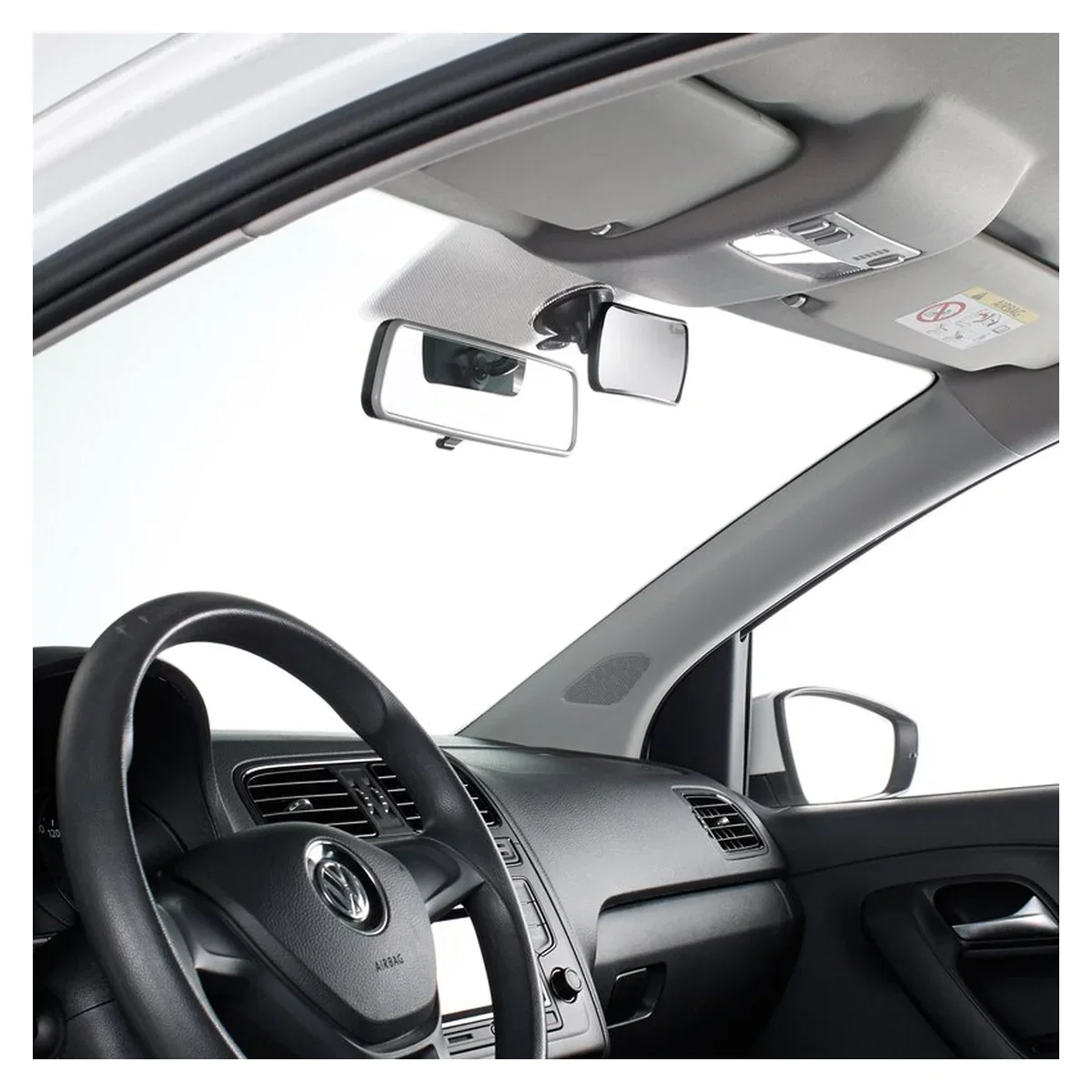 Oglinda auto, Jane, Pentru parbriz, Din sticla rezistenta la spargere, 14.5 x 7.5 x 5.5, Black [2]