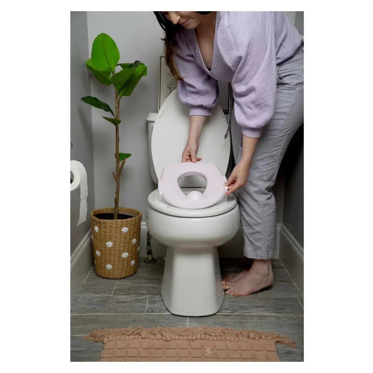 Olita cu sunete Ingenuity My Size Potty Pro, Roz 18 luni+ [13]