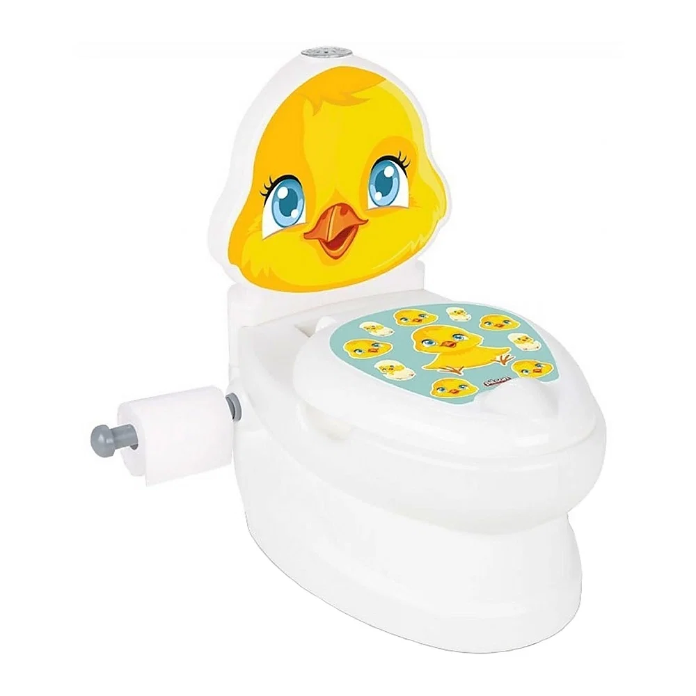 Olite si reductoare toaleta - Olita educativa Pilsan Puisor , tip wc, sunet sifon, suport hartie 5 ani+