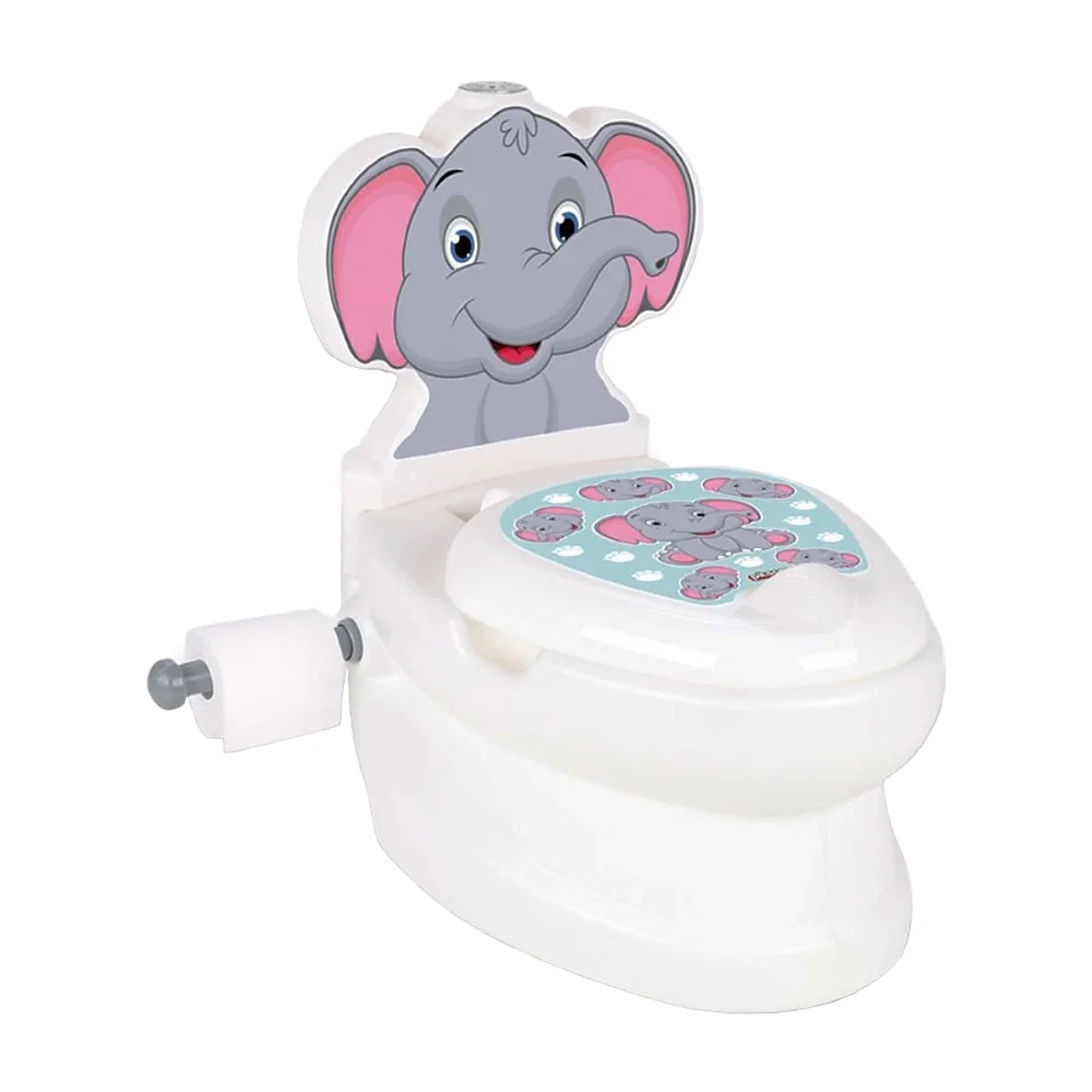 Olite si reductoare toaleta - Olita educativa Pilsan Elefant , tip wc, sunet sifon, suport hartie 5 ani+