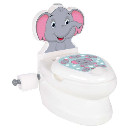 Olite si reductoare toaleta - Olita educativa Pilsan Elefant , tip wc, sunet sifon, suport hartie 5 ani+