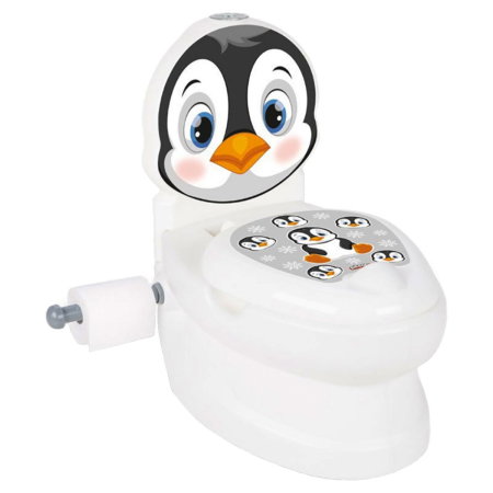Olite si reductoare toaleta - Olita educativa Pilsan Pinguin , tip wc, sunet sifon, suport hartie 5 ani+