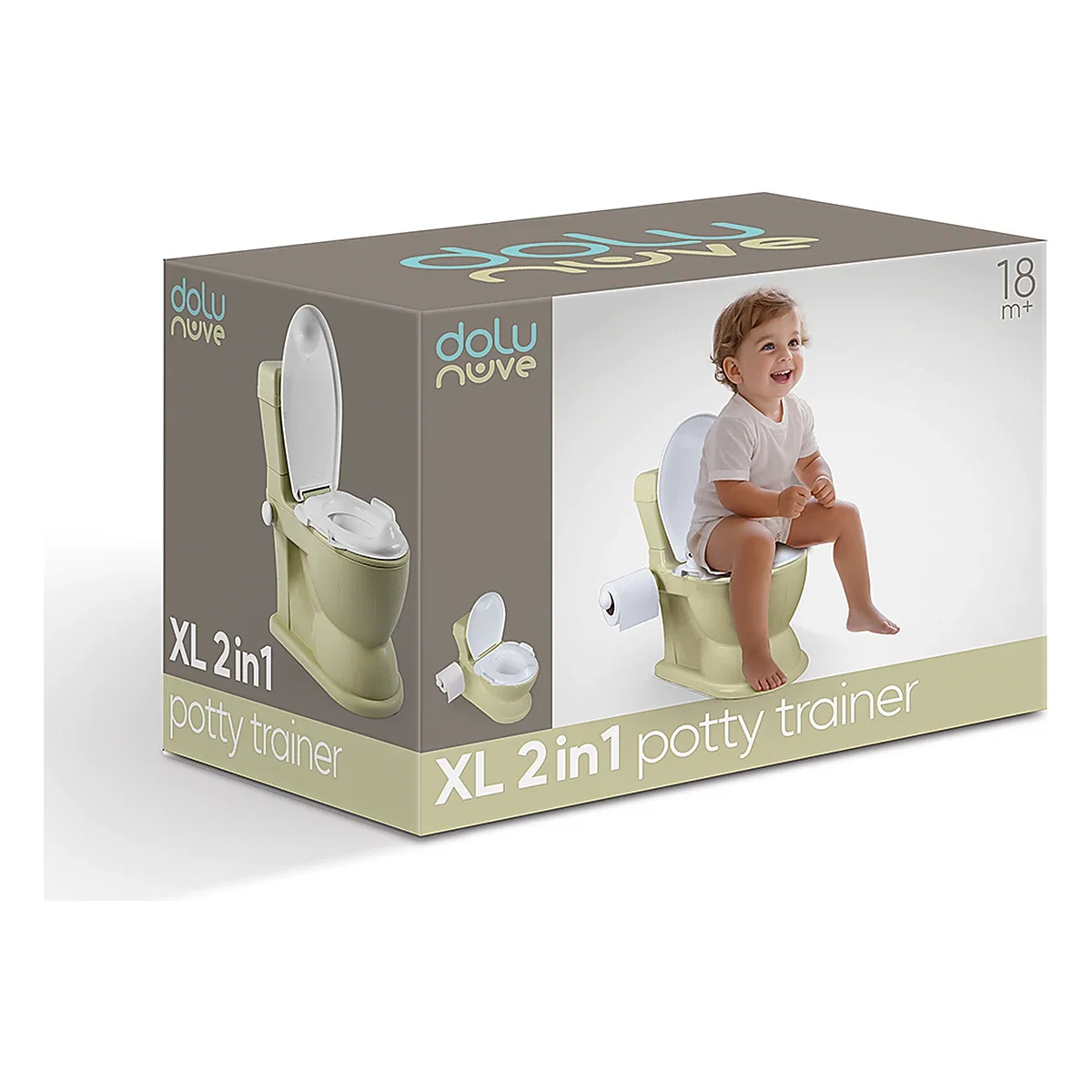 Olita XL educationala multifunctionala 2 in 1 - Verde Eco - DOLU Nuve 18 luni+ [2]