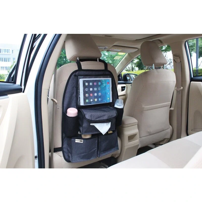 In masina - Organizator auto cu suport pentru tableta, Deluxe, FreeON, Black
