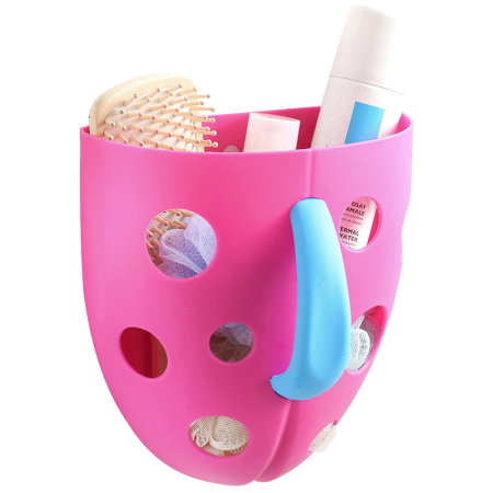 Baita celor mici - Organizator de accesorii pentru baie Chipolino, Roz