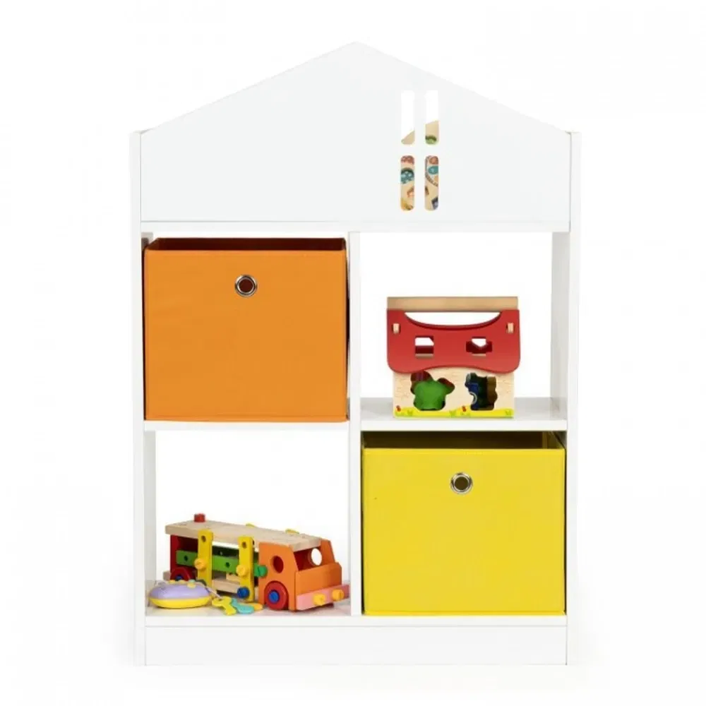 Mobilier organizare jucarii - Organizator pentru jucariile copiilor in forma de casuta Ecotoys