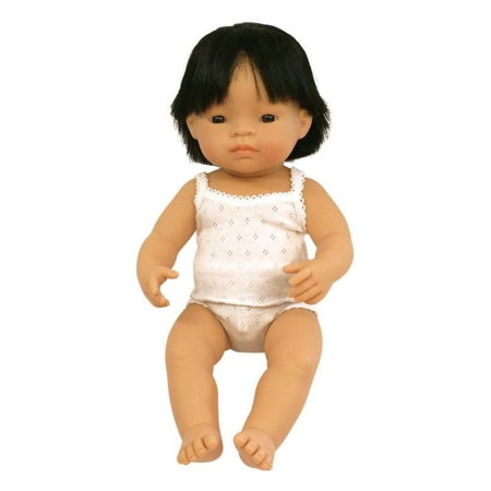 Papusi - Papusa baiat asiatic Miniland 38 cm