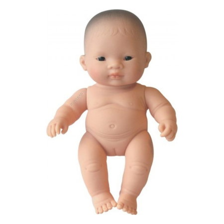 Papusi bebelus - Papusa Bebelus asiatic fetita Miniland 21 cm
