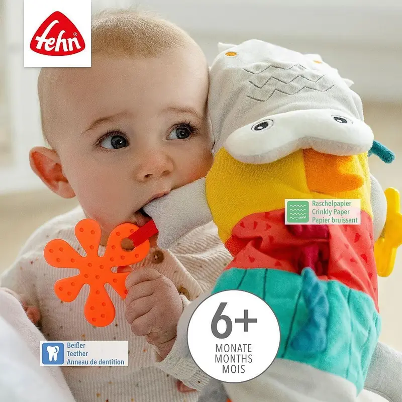 Papusa de mana Dobabydoo - Crocodil Fehn 6 luni+ [2]