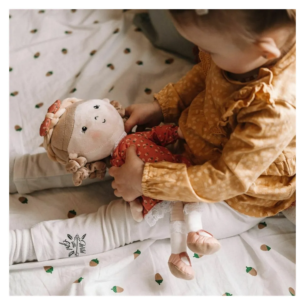 Papusa, Petite&Mars, Sophie 14 x 34 cm, 0 luni+, Ambalaj cu mini puzzle din carton, 35 cm, Roz [7]