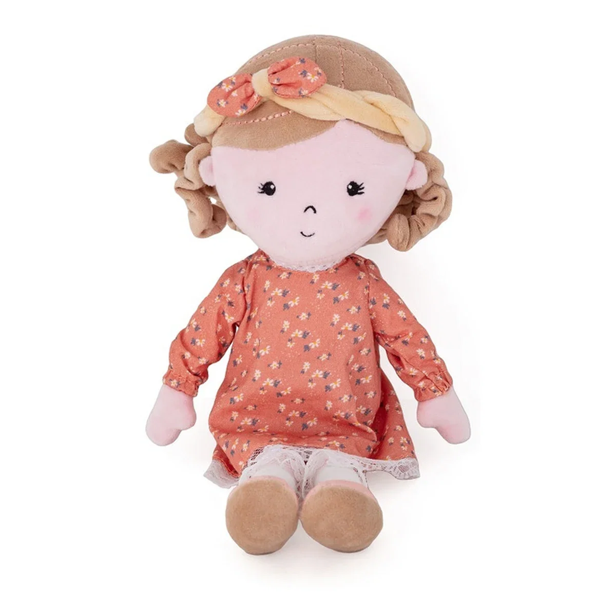 Papusa, Petite&Mars, Sophie 14 x 34 cm, 0 luni+, Ambalaj cu mini puzzle din carton, 35 cm, Roz [4]